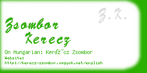 zsombor kerecz business card